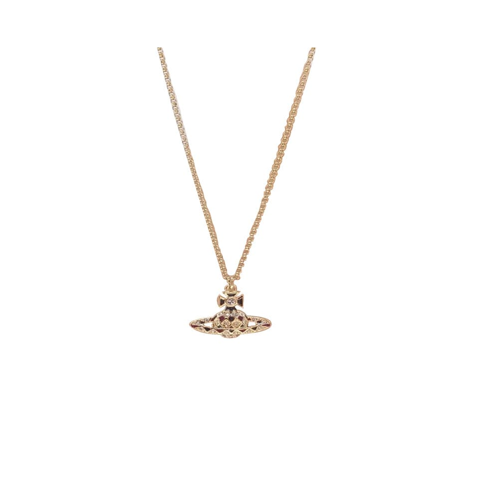 Vivienne Westwood - Harlequin Small Bas Relief Pendant Gold/ Black, Oxblood Black,Gold