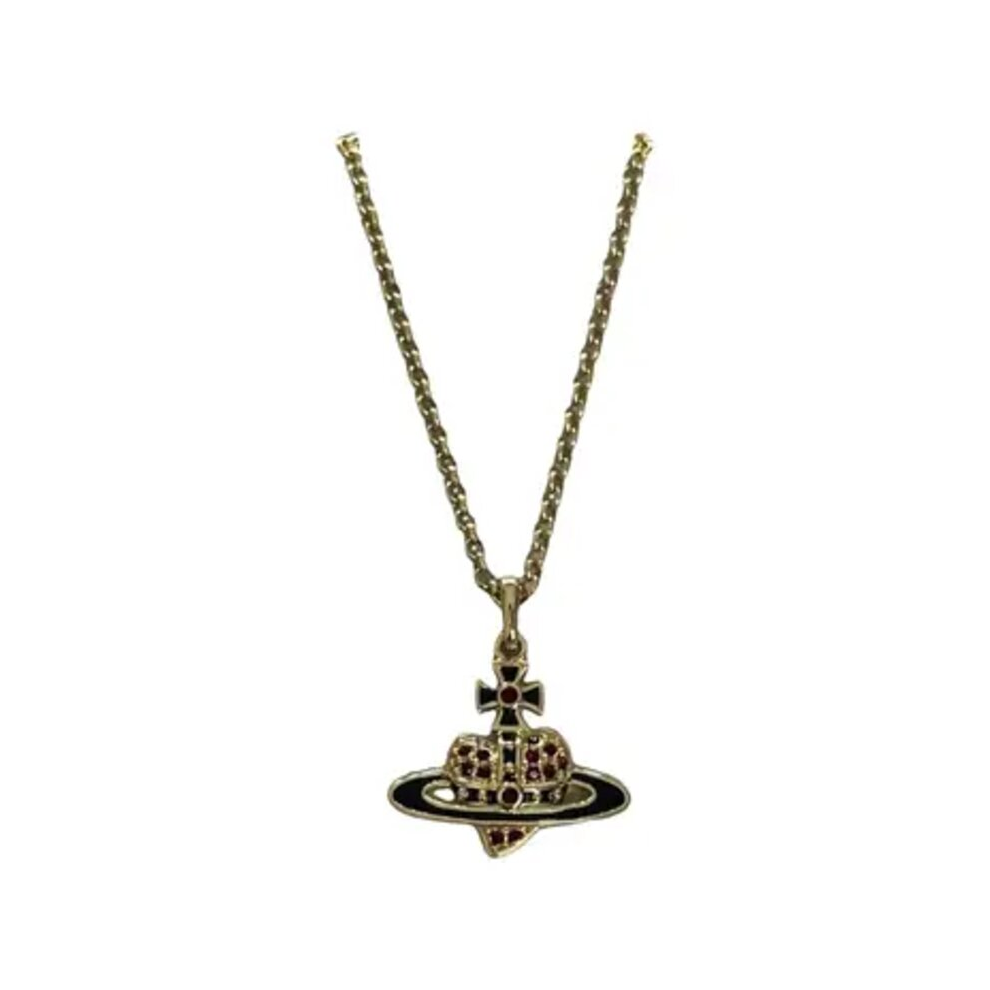 Vivienne Westwood - Reverse Heart Pendant Gold/ Siam