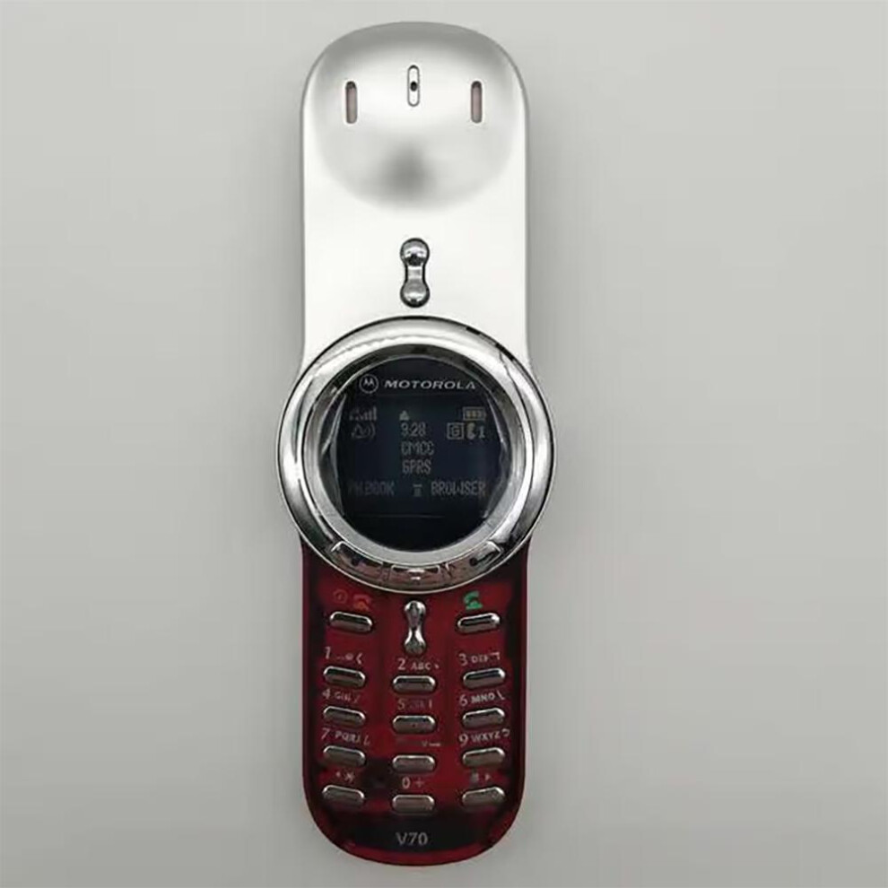 (simple set, Red) Refurbished Original Motorola V70 GSM 900 / 1800 96x64 pixels 430mAh Mobile Phone