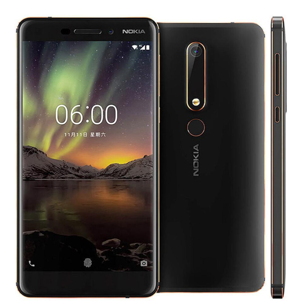 (4GB 64GB Simple, Black) Nokia 6.1 4g Android 5.5" 4gb 64gb 16mp Mobile