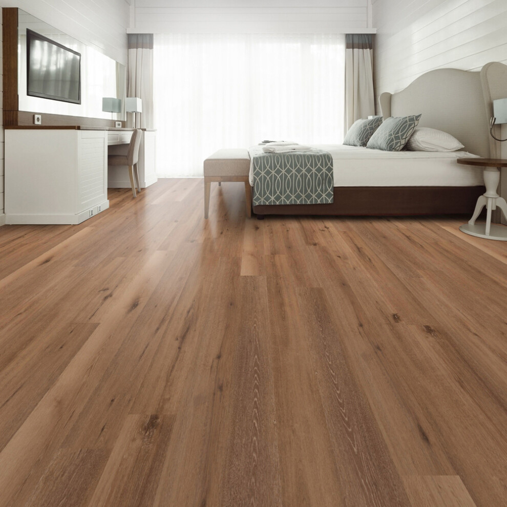 72 Pcs Rustic Style Wood Plank PVC Flooring