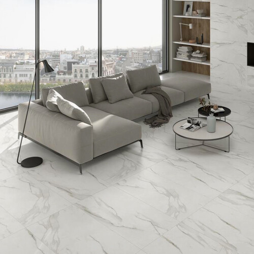 Living And Home 48Pcs Square Self Adhesive Stone Effect Floor Tiles 1