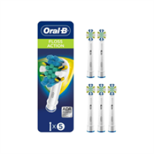 Oral-B Floss Action Electric Toothbrush Replacement Brush Heads 5 Pack