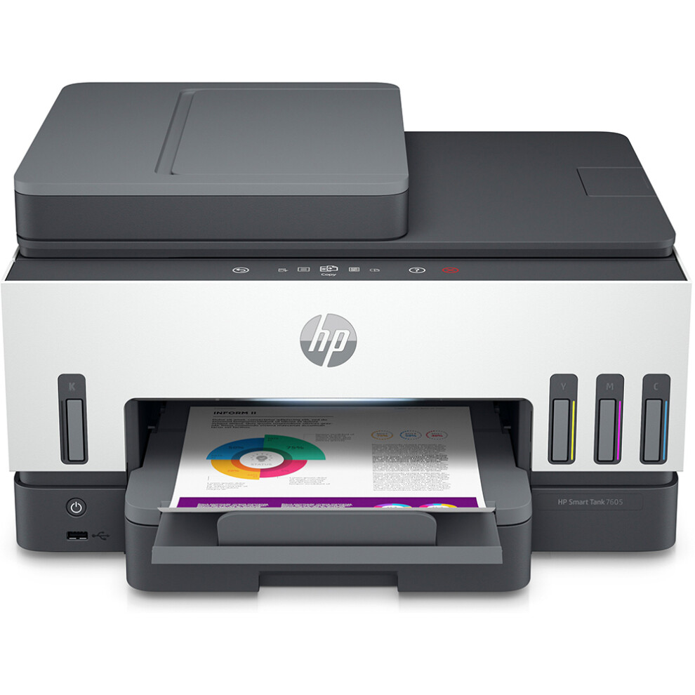 Hp Smart Tank 7605 A4 Colour Multifunction Inkjet Printer