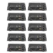 100pcs Disposable Sushi Packing Box Fruit Cake Carry Out Container Take Out Boxes
