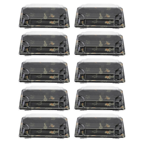 100pcs Disposable Sushi Packing Box Fruit Cake Carry Out Container Take Out Boxes 1