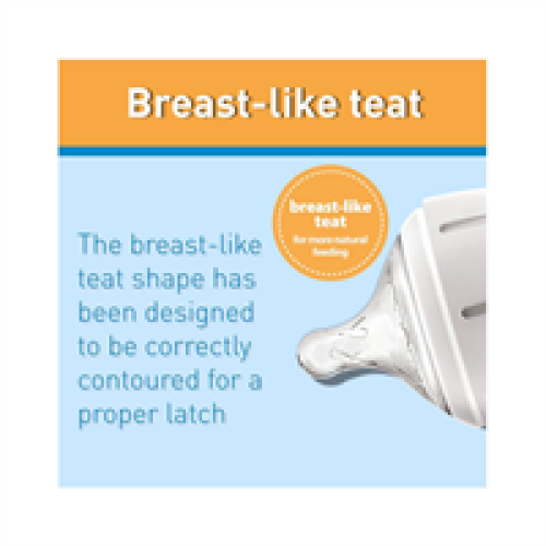 Dr Browns Options+ Level 3 Narrow Neck Teat 2 Pack  - Transparent 1