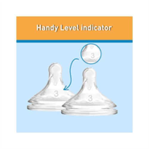 Dr Browns Options+ Level 3 Narrow Neck Teat 2 Pack  - Transparent 2