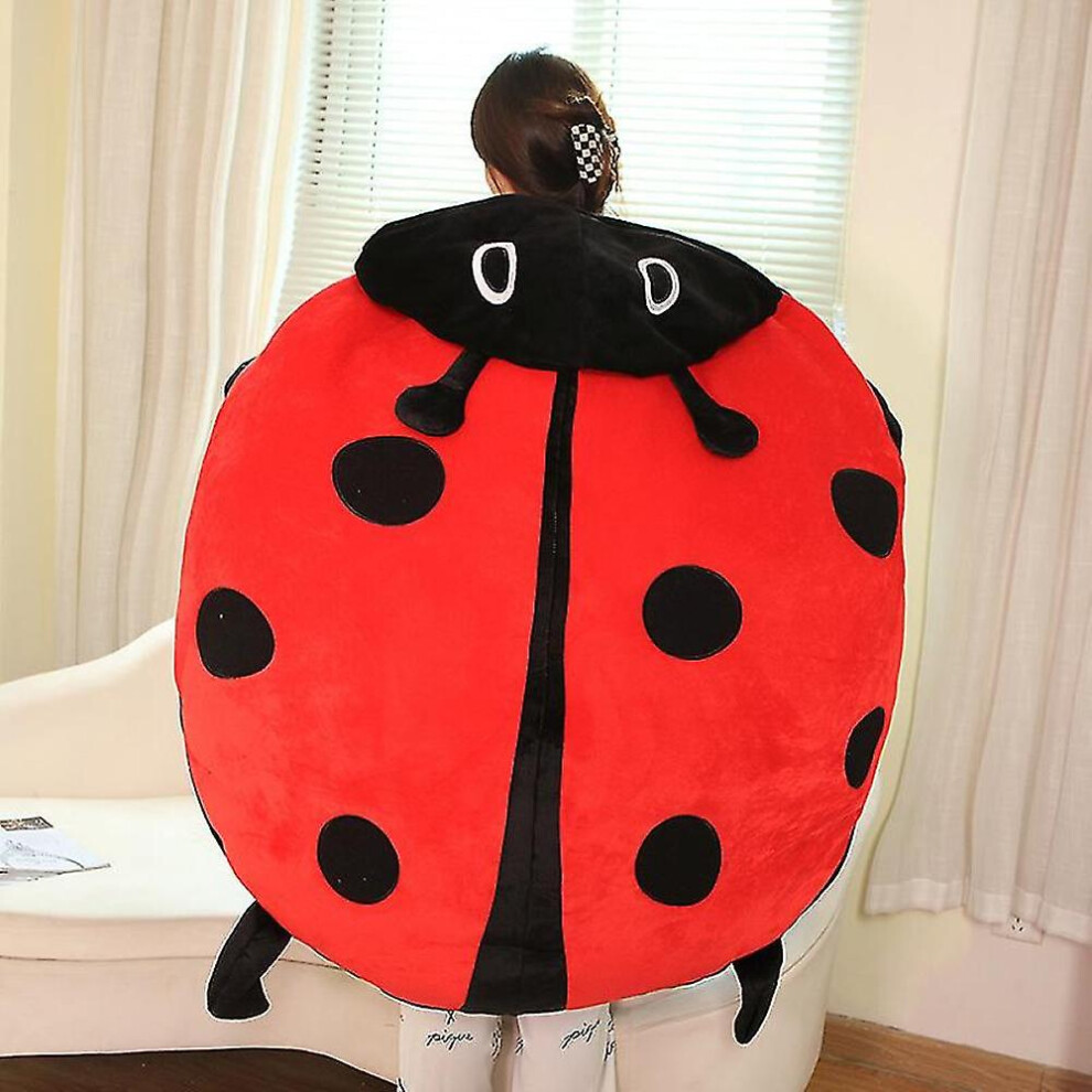 (100cm) 100cm Wearable Insect Plush Toys Ladybug Stuffed Cushion Funny Party Cosplay Doll Stuffed Soft Plush Sleeping Pillow Kids Gifts