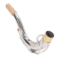 Tenor Saxophone Bend Neck - Metal Sax Elbow Neck Wind Instrument Accessory with Cork Design and Standard Size (28mm Diameter)