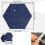 12 Pack Starry Sky Hexagon Acoustic Panels,sound Proofing Padding,sound Absorbing Panel For Studio 3