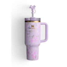Large Capacity Car Ice Cup H2.0 FlowState Tumbler 40oz Cup lilac