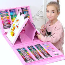 42-208pcs Children Art Painting Set Watercolor Pencil Crayon Water Pen Drawing Board Doodle Supplies Kids Educational Toys Gift