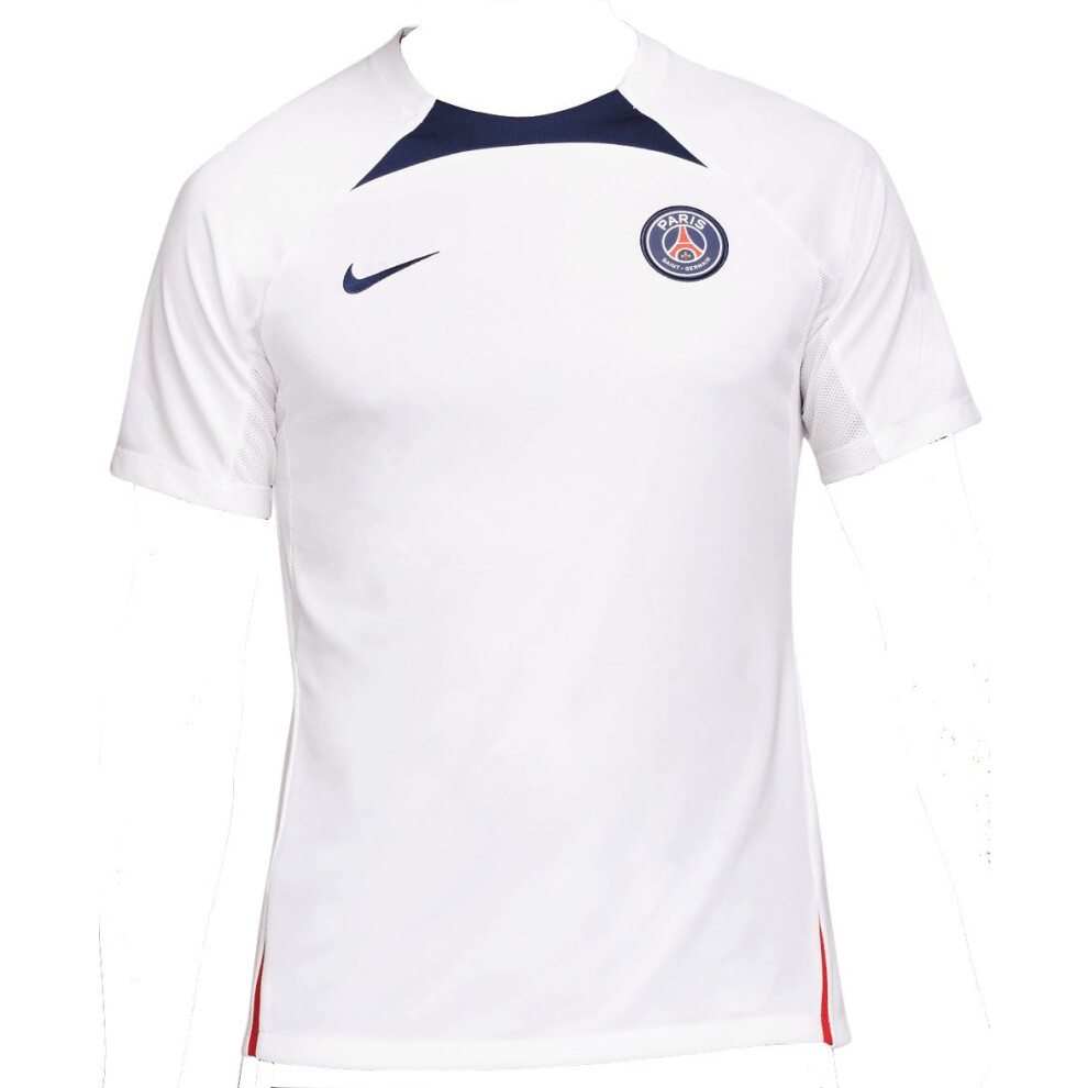 (XL) PSG White Strike Training Jersey 2022/23