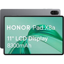 HONOR Pad X8a, 11-Inch Wi-Fi Tablet, 128GB Storage, 8300mAh Battery, Quad-speaker, Slim Metal Design, Android 14, Space Grey