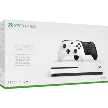 Xbox One S 4K 1TB Console with Two Wireless Controllers  Disc - Refurbished