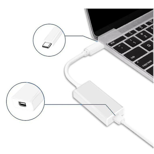 1x Thunderbolt 3 To Thunderbolt 2 Adapter Type C Cable Usb For Macbook Air Pro -t 1