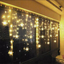 (Warm White) LED Snowflake Window Lights for Christmas Waterproof String Lights