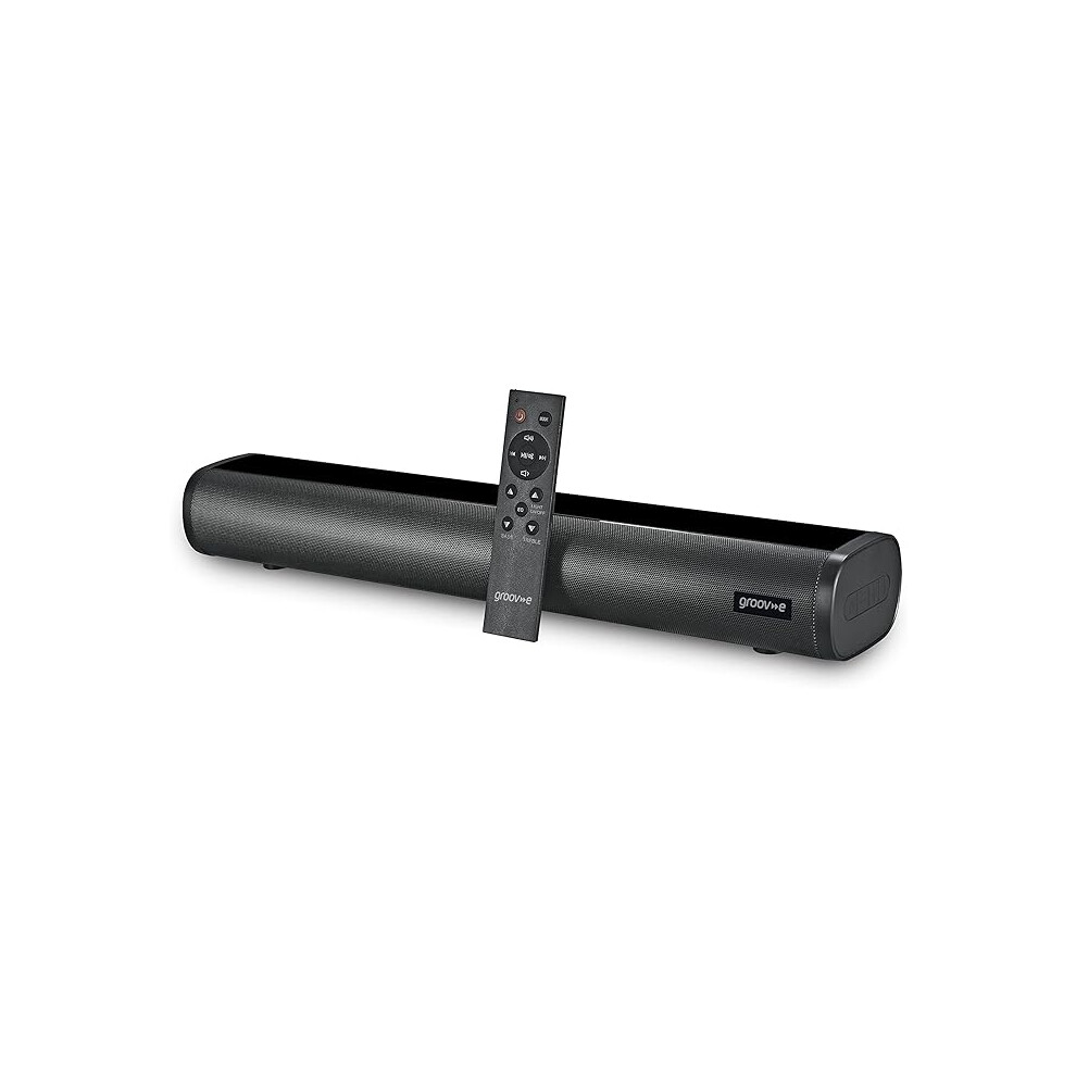 Groov E Soundbar 75 - All-In-One Sound Bar With Bluetooth, Optical, Usb, Rca & Aux Playback - Speaker With 75W Power & Super Bass - Button & Remote 1123456789189