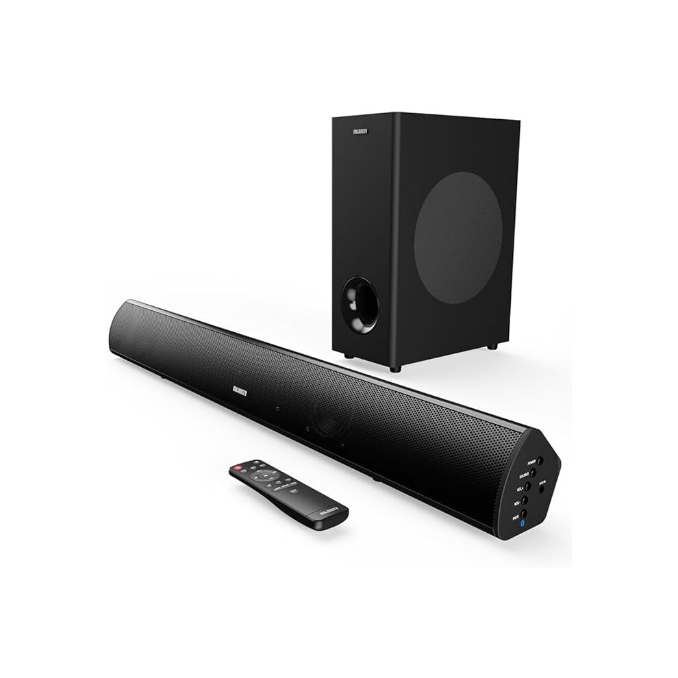 Majority Teton Plus | Bluetooth Tv Soundbar With Subwoofer | 81Cm, 180 Watts, 5.25" Wireless Subwoofer Driver 2.1 Surround Sound System 1123456789202