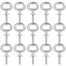 Melitt-15Pcs Christmas Bottle Opener DIY Craft Beer Blank for Wood Turning Project,Et