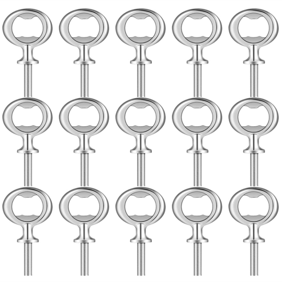 Melitt -15Pcs Christmas Bottle Opener Diy Craft Beer Blank For Wood Turning Project,Et