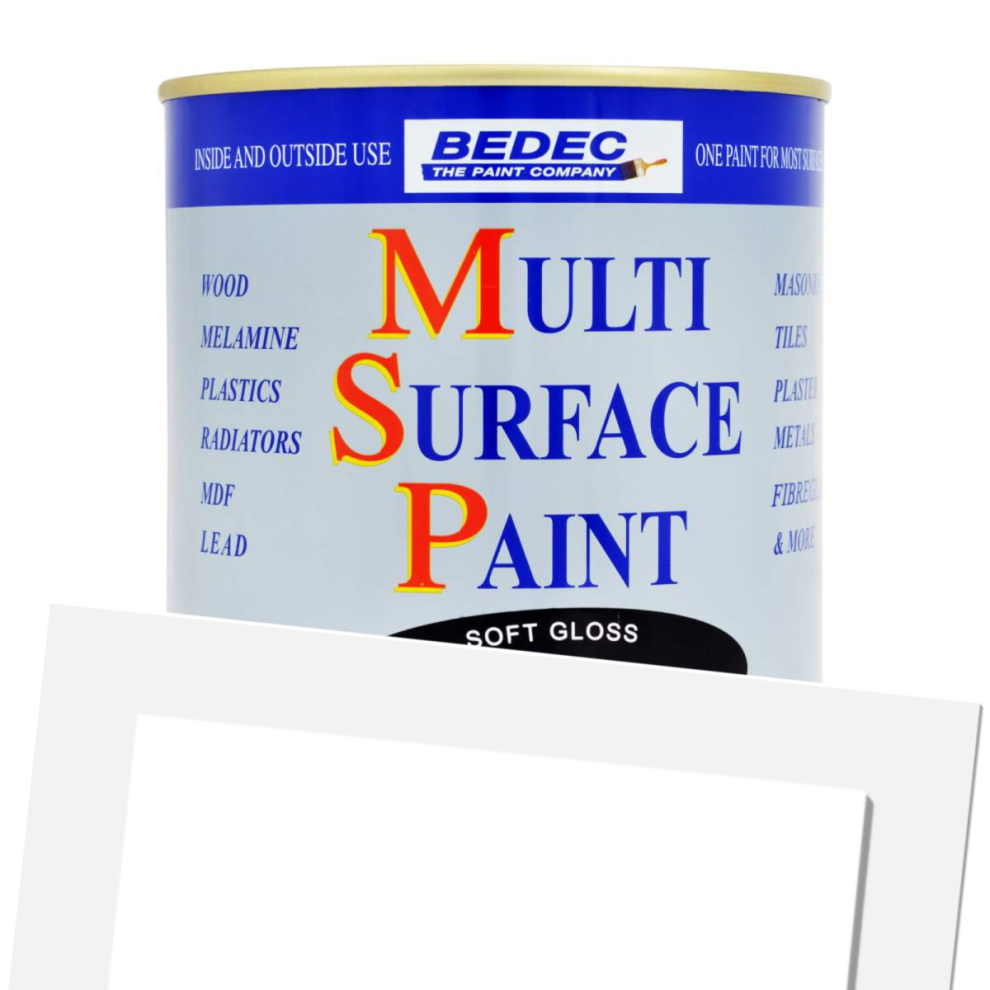 Bedec 750Ml Multi Surface Paint Satin Soft Cream 5055006704501