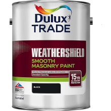 Dulux Weathershield Smooth Masonry Paint 5L Black