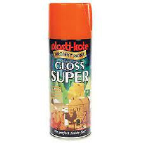 PlastiKote Plastikote  Super Gloss 400ml Spray Paint Available Orange