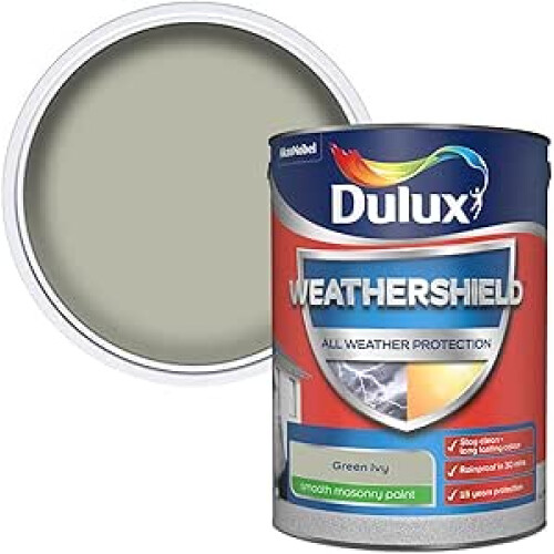 Dulux Dulux Weathershield Smooth Masonry Paint 5L Green Ivy