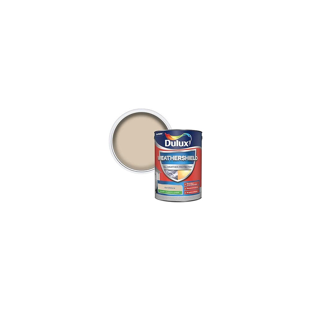 Dulux Weathershield Smooth Masonry Paint 5L Sandstone