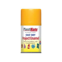 Plastikote Enamel Spray Paint 100Ml Fast Drying All Colours Sunshie Yellow