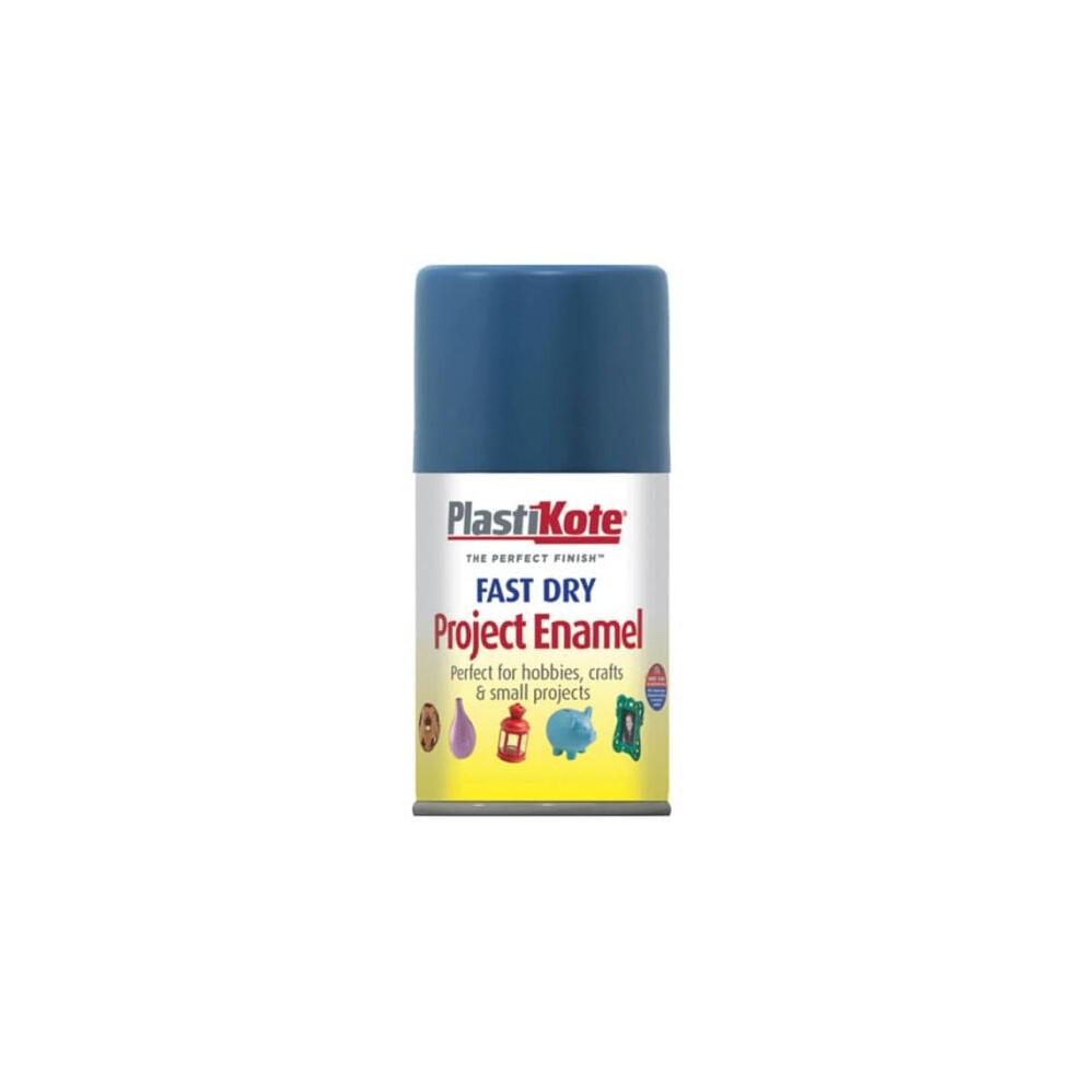 Plastikote Enamel Spray Paint 100Ml Fast Drying All Colours HARBOUR BLUE