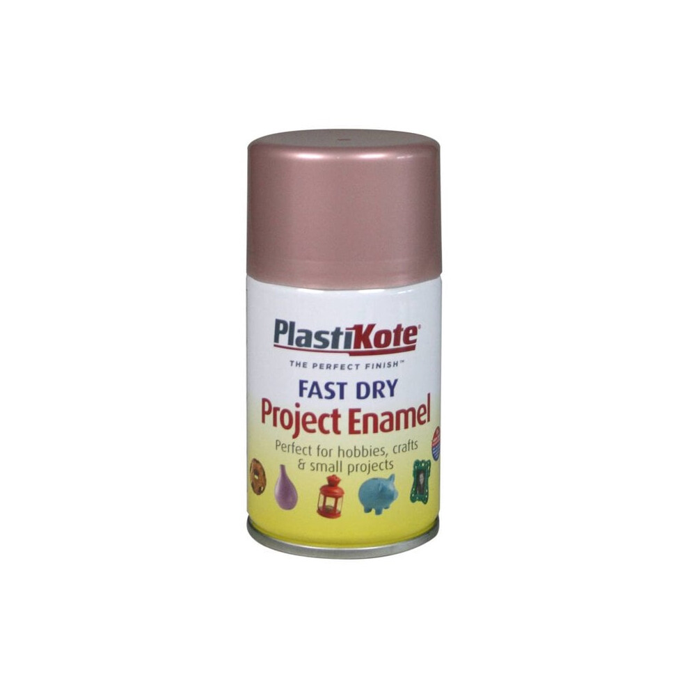 Plastikote Enamel Spray Paint 100Ml Fast Drying All Colours Rose Gold