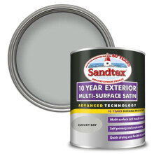 Sandtex 10 Year Multi Surface Satin Paint 750ml Cloudy Day