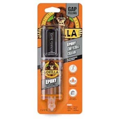 Gorilla Gorilla Epoxy Glue Incredibly Strong Epoxy Adhesive Sets in 5 minutes - 25ml