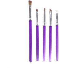 5-Piece Decorating Brush Set - Food Safe Decorating Brushes for Dusting Edible Glitter and Painting with Edible Color