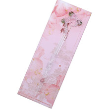 Handmade Glass Dip Pen Magic Sakura Glass Pen Crystal Dip Sign Pen Gift Pen Calligraphy Pen - Pink
