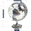 Silver Globe Desk Lamp, 3 meter String Lights, Globe Diam. 20 cm, Warm White Light 5