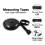 1 Pack Soft Tape Measure Retractable Measuring for?Body Fabric Sewing Tailor Cloth Knitting Craft Weight Loss?Measurements Retractable Black 4