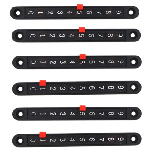 6Pcs Soccer Tabletop Scoreboard Snooker Score Counter