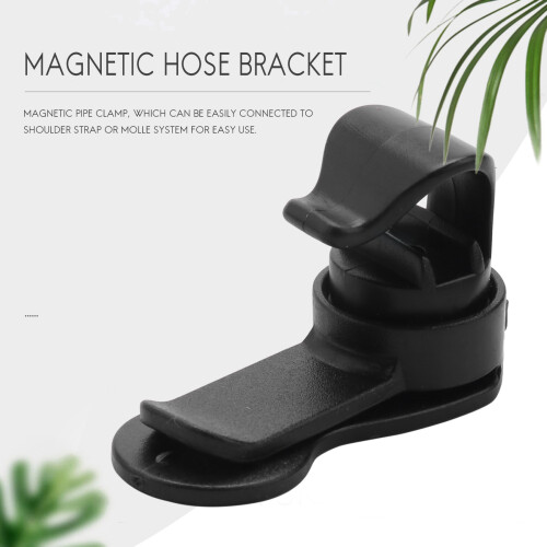Removable Hydration Pack Clamp Magnetic Water Bladder Hose Clip 2