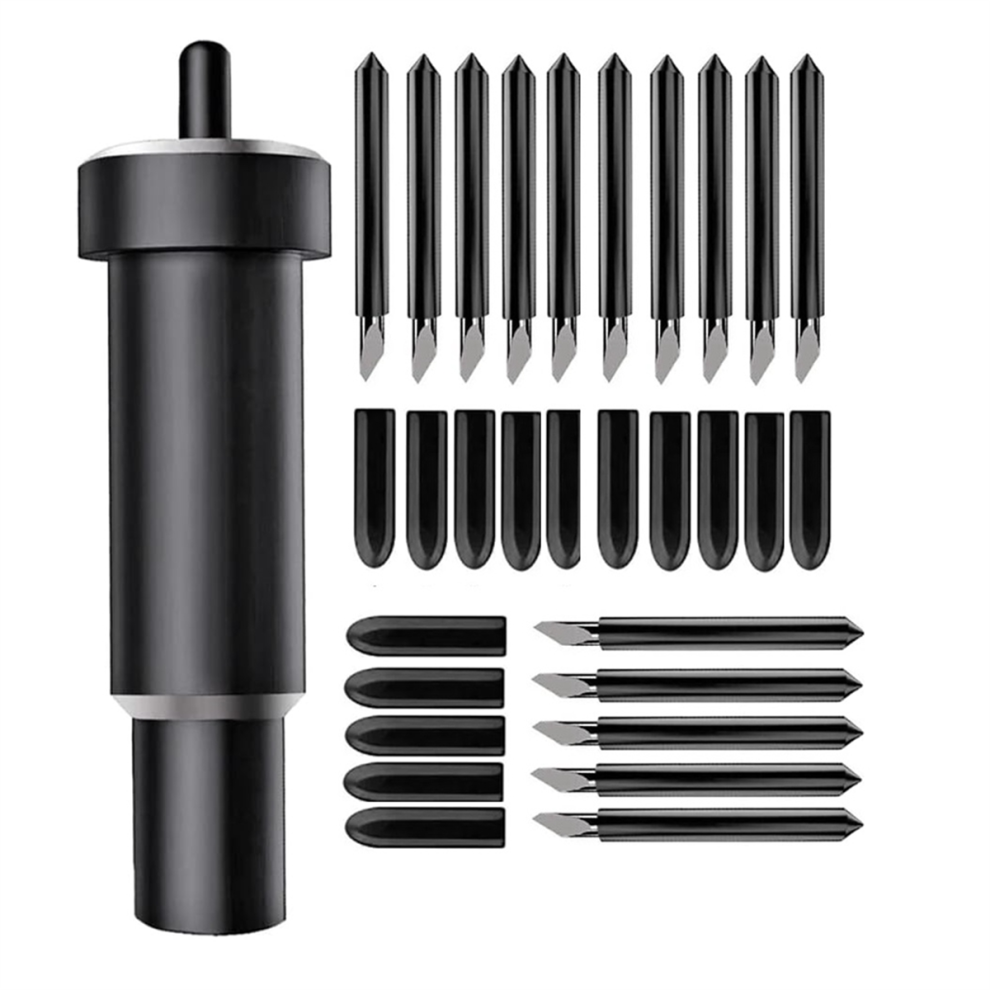 15Pcs Deep Cut Blade and 1Pc Deep Cut Tool Holder for Cricut Maker