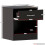 Home Discount (Black) Riano 1 Drawer 1 Shelf Bedside Chest Nightstand 7