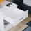 Home Discount (White) Riano 1 Drawer 1 Shelf Bedside Chest Nightstand 5