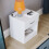 Home Discount (White) Riano 1 Drawer 1 Shelf Bedside Chest Nightstand 7
