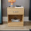 Home Discount (Pine) Riano 1 Drawer 1 Shelf Bedside Chest Nightstand 3