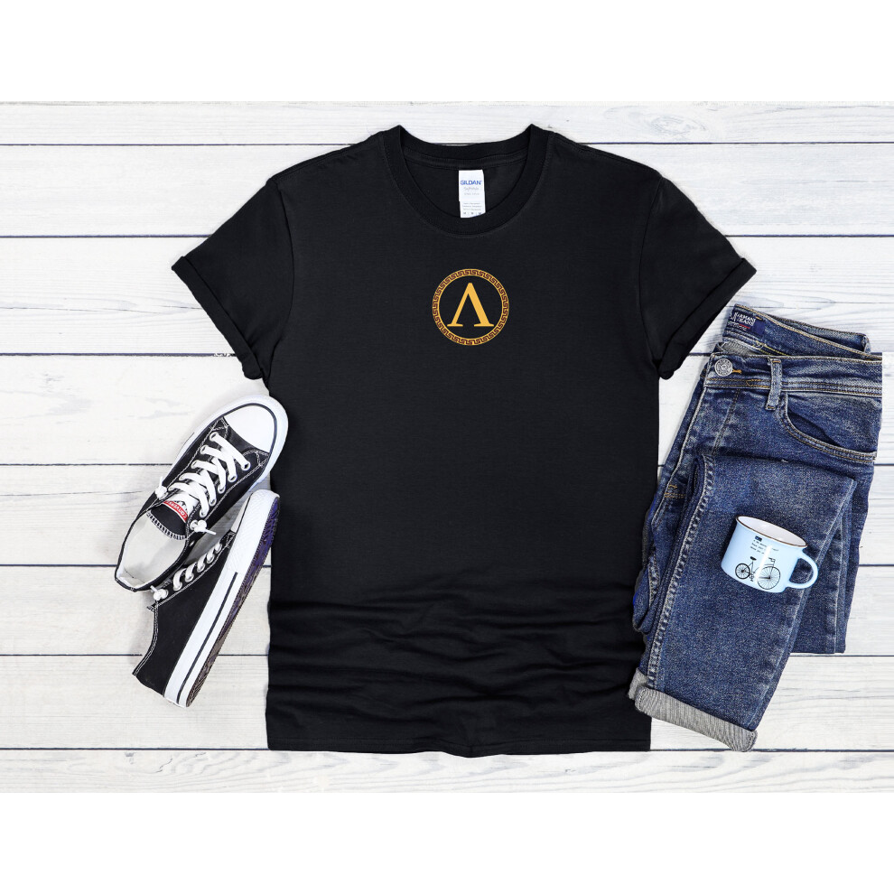 (XXXL, Black) Spartan Shield Pocket Gym Bodybuilding Training Workout Exercise Kick Boxing Men Women Unisex Top T Shirt-image-OPC-PFP8MZ2-NEW