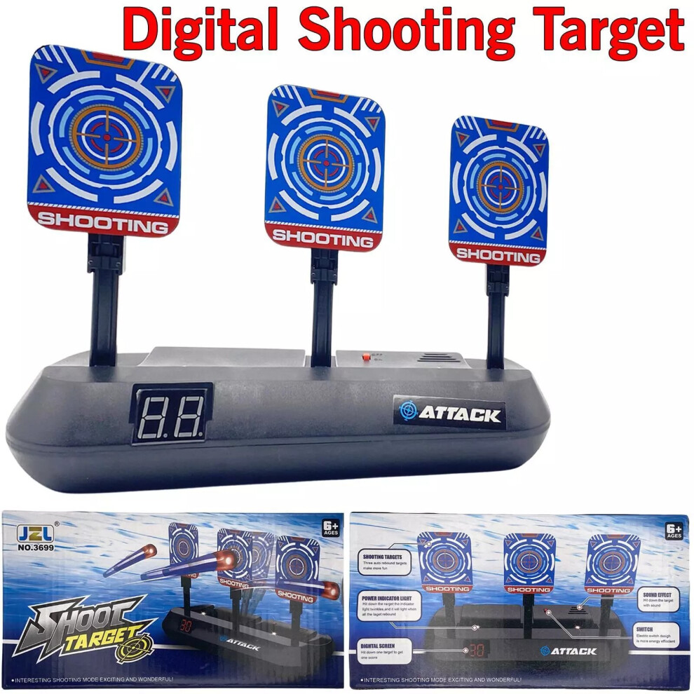 Electric Scoring Reset DigitalShooting Target for ToyGun Dart Gun Game