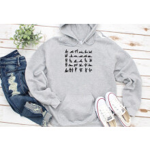 (XL, Grey) Sexual Position Couple Gift Black Grey Men Women Unisex Hoodie